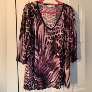 Susan Graver Sequined Purple